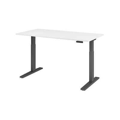 HAMMERBACHER Elektrischer höhenverstellbarer Schreibtisch Weiß 160x80cm - Büromöbel HAMMERBACHER Elektrischer höhenverstellbarer Schreibtisch Weiß 160x80cm - Büromöbel