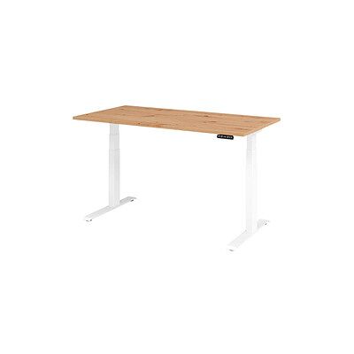 hjh OFFICE PRO Elektrischer höhenverstellbarer Schreibtisch - 160x80, Eiche hjh OFFICE PRO Elektrischer höhenverstellbarer Schreibtisch - 160x80, Eiche