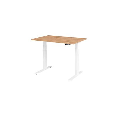 HAMMERBACHER Höhenverstellbarer Schreibtisch - 120x80cm, Weiß, Elektrisch HAMMERBACHER Höhenverstellbarer Schreibtisch - 120x80cm, Weiß, Elektrisch