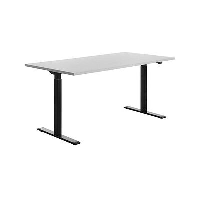 Topstar E-Table elektrisch höhenverstellbarer Schreibtisch lichtgrau rechteckig, T-Fuß-Gestell schwarz 160,0 x 80,0 cm Topstar E-Table elektrisch höhenverstellbarer Schreibtisch lichtgrau rechteckig, T-Fuß-Gestell schwarz 160,0 x 80,0 cm