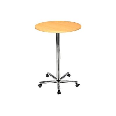 Hammerbacher Höhenverstellbarer Stehtisch - Buche - 80x80x72-114 cm Hammerbacher Höhenverstellbarer Stehtisch - Buche - 80x80x72-114 cm