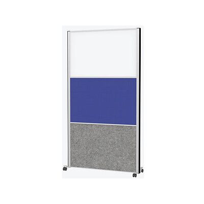 MAUL Akustik-Trennwand MAULconnecto 9651795, blau, dunkelgrau, weiß 100,0 x 182,0 cm mit Rollen, 1 St. MAUL Akustik-Trennwand MAULconnecto 9651795, blau, dunkelgrau, weiß 100,0 x 182,0 cm mit Rollen, 1 St.