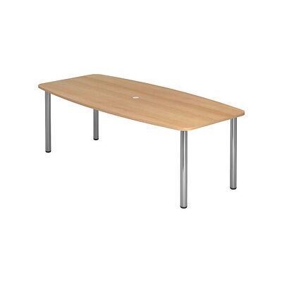 Hammerbacher Konferenztisch KT22C Eiche - Höhenverstellbar, Chromrahmen - 220x103x72-74cm Hammerbacher Konferenztisch KT22C Eiche - Höhenverstellbar, Chromrahmen - 220x103x72-74cm