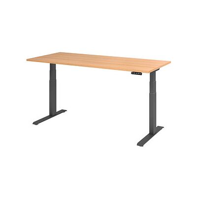 Hammerbacher Elektrischer Höhenverstellbarer Schreibtisch - Eiche & Grau Hammerbacher Elektrischer Höhenverstellbarer Schreibtisch - Eiche & Grau