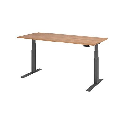 HAMMERBACHER Elektrischer höhenverstellbarer Schreibtisch - Nussbaum - 180x80 cm HAMMERBACHER Elektrischer höhenverstellbarer Schreibtisch - Nussbaum - 180x80 cm