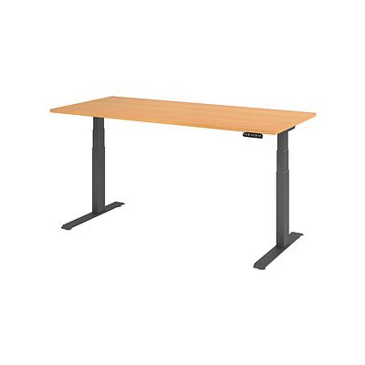 Hammerbacher Elektrischer höhenverstellbarer Schreibtisch - Buche - 180x80 cm Hammerbacher Elektrischer höhenverstellbarer Schreibtisch - Buche - 180x80 cm