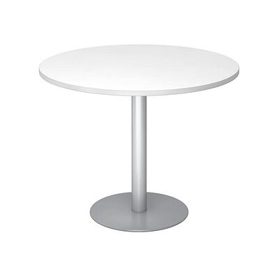 Kaiserkraft Konferenztisch - Ø 1000 mm, 755 mm, Weiß/Decke Kaiserkraft Konferenztisch - Ø 1000 mm, 755 mm, Weiß/Decke