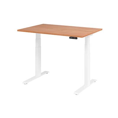 HAMMERBACHER Höhenverstellbarer Schreibtisch - FSC Walnuss - Elektrisch, 120x80cm HAMMERBACHER Höhenverstellbarer Schreibtisch - FSC Walnuss - Elektrisch, 120x80cm