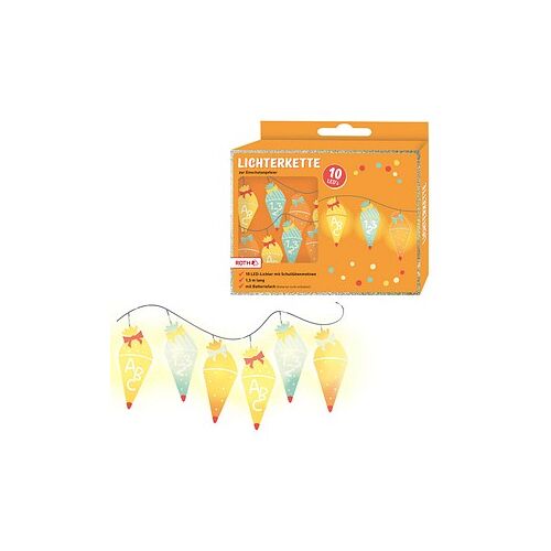 ROTH Einschulung LED Lichterkette bunt 1,5 m, 1 St.