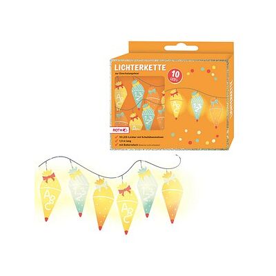 Roth Lichterkette - 1,5 m Batteriebetriebene Schulranzen-Licht Roth Lichterkette - 1,5 m Batteriebetriebene Schulranzen-Licht