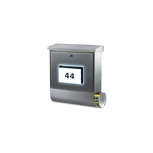 BURG WÄCHTER Briefkasten Malaga 75310 silber