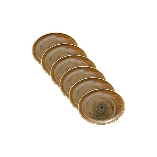 HEART & SOUL Servierplatten Perfect Match Cumin hellbraun 31,0 x 24,0 cm, 6 St.