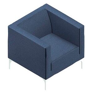 Quadrifoglio Besuchersessel - Blau/Weiß Polyester - Ergonomisches Design Quadrifoglio Besuchersessel - Blau/Weiß Polyester - Ergonomisches Design