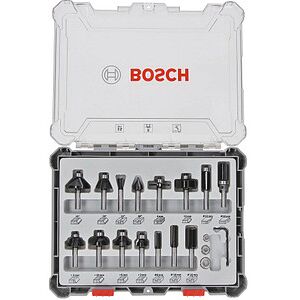 BOSCH Mixed Set Fräser-Set 15-teilig