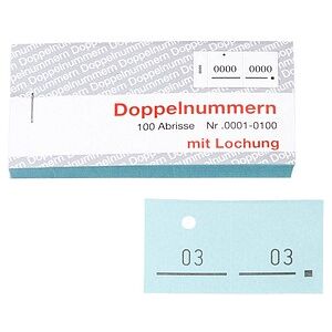 5 WOLF & APPENZELLER Doppelnummernblöcke 01-100, 101-200, 201-300, 301-400, 401-500