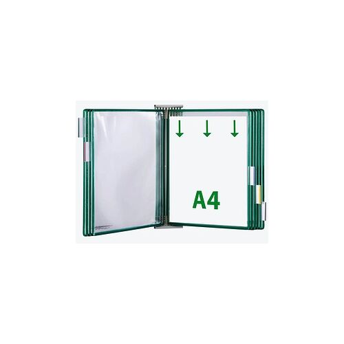 tarifold Wand-Sichttafelsystem 424105 DIN A4 grün mit 10 St. Sichttafeln, 1 St.