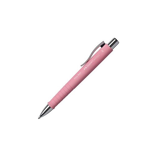 FABER-CASTELL Kugelschreiber POLY BALL Colous XB rosé, Schreibfarbe: blau, 1 St.