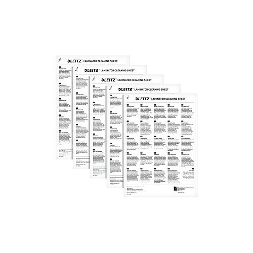 LEITZ Reinigungsblätter für Laminiergeräte glänzend für A3, A4, 5 St.
