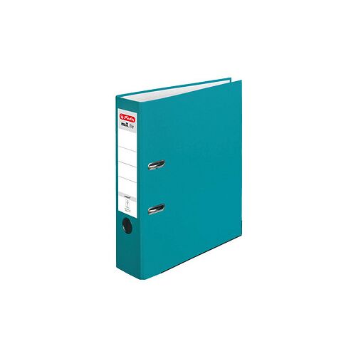 herlitz maX.file protect Ordner caribbean turquoise Kunststoff 8,0 cm DIN A4, 1 St.