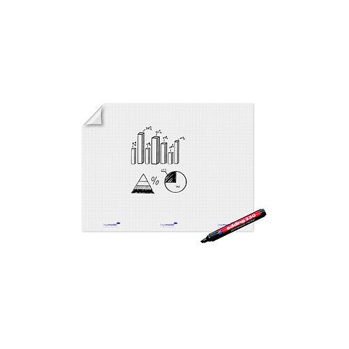 Legamaster Flipchart-Folie Magic-Chart Flipchart kariert 90,0 x 120,0 cm, 15 Blatt