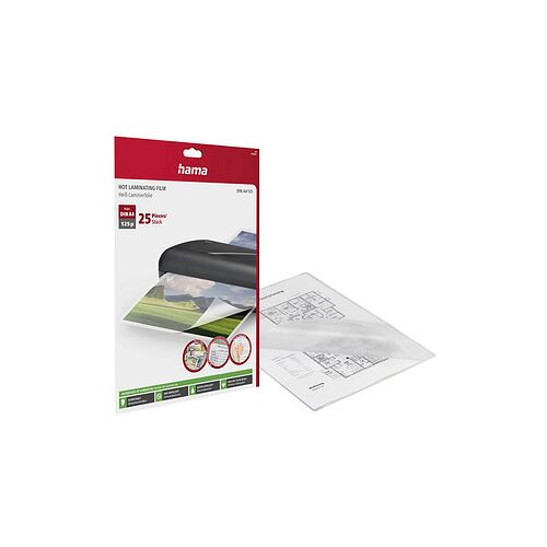 hama Laminierfolien glänzend für A4 125 micron, 25 St.