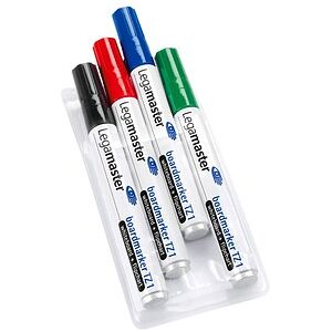Legamaster TZ 1 Whiteboard-Marker farbsortiert 1,5 - 3,0 mm, 4 St. Legamaster TZ 1 Whiteboard-Marker farbsortiert 1,5 - 3,0 mm, 4 St.