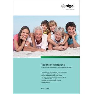 SIGEL Patientenverfügung Formulare PV450, 1 Pack SIGEL Patientenverfügung Formulare PV450, 1 Pack