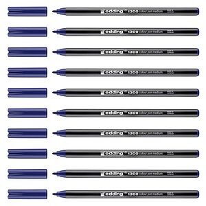 edding 1300 Filzstifte blau, 10 St. edding 1300 Filzstifte blau, 10 St.