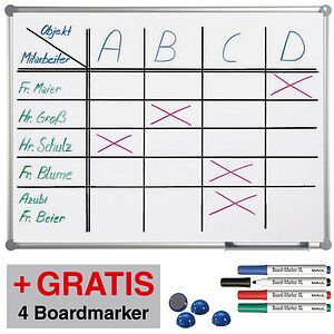 Maul Whiteboard 2000 - Magnettafel 60x45 cm für Präsentationen Maul Whiteboard 2000 - Magnettafel 60x45 cm für Präsentationen