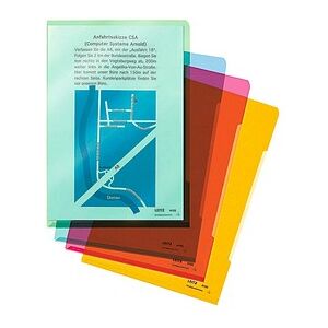 LEITZ Sichthüllen Super Premium 4153 DIN A4 farbsortiert glatt 0,15 mm, 100 St. LEITZ Sichthüllen Super Premium 4153 DIN A4 farbsortiert glatt 0,15 mm, 100 St.