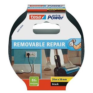 tesa ECO REPAIR Gewebeband schwarz 38,0 mm x 20,0 m 1 Rolle tesa ECO REPAIR Gewebeband schwarz 38,0 mm x 20,0 m 1 Rolle