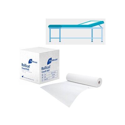 Meditrade® Ärztekrepp ROLLICEL® 2-lagig weiß 39,0 cm x 50,0 m, 9 Rollen Meditrade® Ärztekrepp ROLLICEL® 2-lagig weiß 39,0 cm x 50,0 m, 9 Rollen