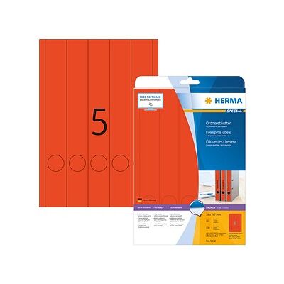 HERMA Ordneretiketten 5132 rot, 20 Blatt HERMA Ordneretiketten 5132 rot, 20 Blatt