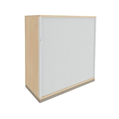 Fastline Roll-up Schrank - 2 Fachböden, Silber, Akazie Fastline Roll-up Schrank - 2 Fachböden, Silber, Akazie