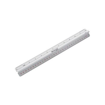 WESTCOTT Lineal 30,0 cm, silber WESTCOTT Lineal 30,0 cm, silber