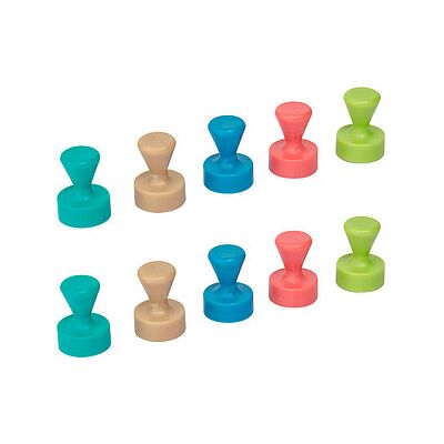 MAUL Kegelmagnete farbsortiert, Metall Ø 1,2 x 1,6 cm, 10 St. MAUL Kegelmagnete farbsortiert, Metall Ø 1,2 x 1,6 cm, 10 St.