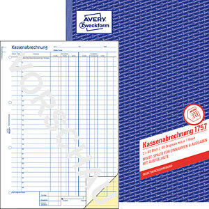 AVERY Zweckform Kassenbuch/EDV Formularbuch