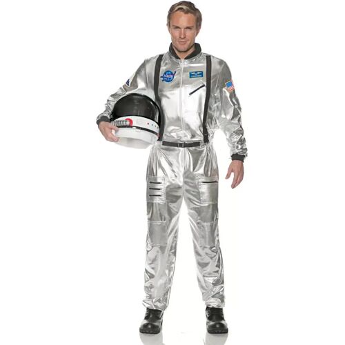 Karneval Universe Astronauten Männerkostüm silber  JETZT kaufen! Standard 50-52