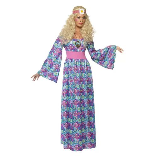 Karneval Universe Flower Power Hippie Maxi-Kleid XL   Hippie Kostüme in Übergröße