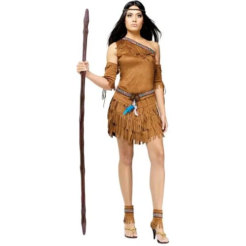 Karneval Universe Sexy Squaw Kostüm – Indianerin Kostüme für Fasching M/L 42-44