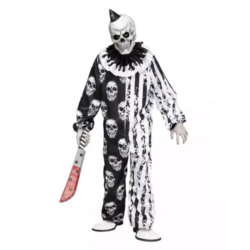 Karneval Universe Totenkopf Horrorclown Kinder Kostüm mit Maske ★ L