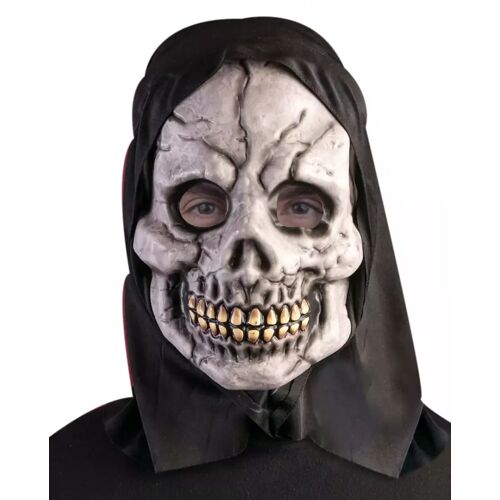 Karneval Universe Kapuzen Skelett Maske als Halloween Accessoire