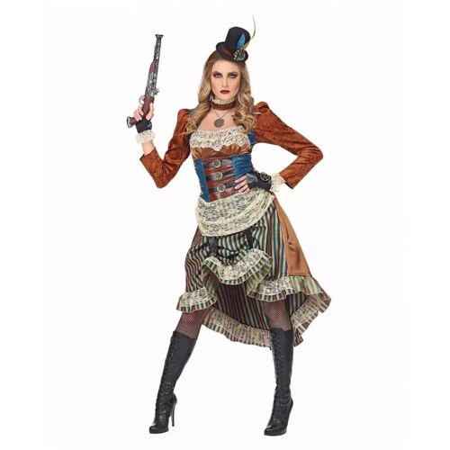 Karneval Universe Steampunk Damenkostüm mit Minihut ordern ✪ L