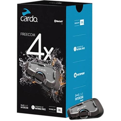Cardo Bluetooth-Motorradsprechanlage Cardo Freecom 4X Solo – Noir