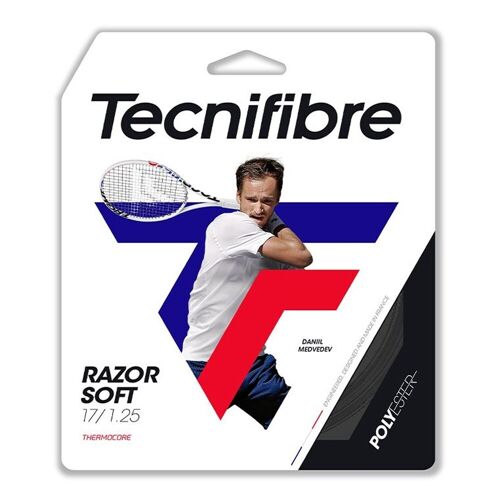 Tecnifibre Tennissaiten Tecnifibre Razor Soft – Noir