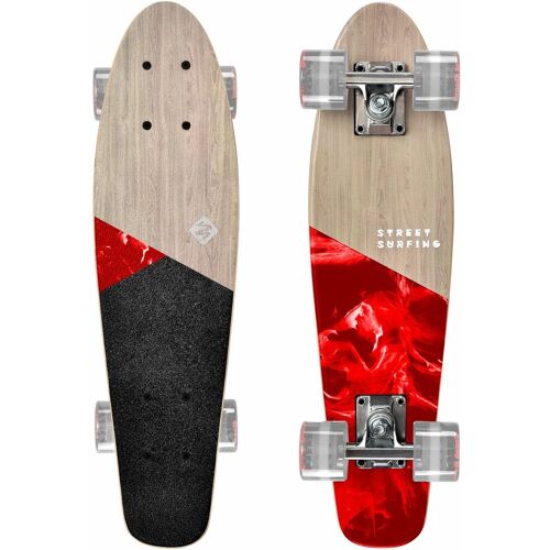 Street Surfing Skateboard aus Holz Street Surfing Cruiser Beach Board Blood Mary – Beige