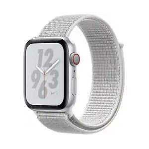 Apple Watch Nike+ Series 4 44 mm Aluminiumgehäuse silber am Nike Sport Loop summit white [Wi-Fi + Cellular]A1