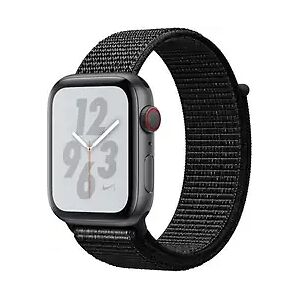 Apple Watch Nike+ Series 4 44 mm Aluminiumgehäuse space grau am Nike Sport Loop schwarz [Wi-Fi + Cellular]A1