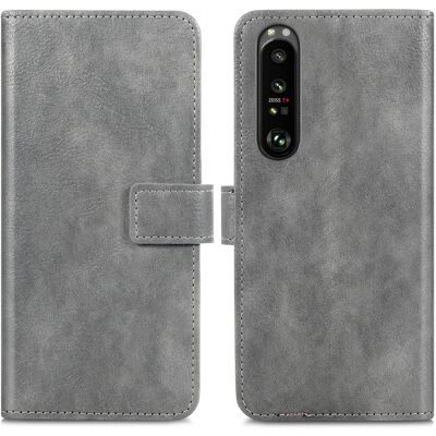 imoshion Luxuriöse Klapphülle für das Sony Xperia 1 III - Grau imoshion Luxuriöse Klapphülle für das Sony Xperia 1 III - Grau