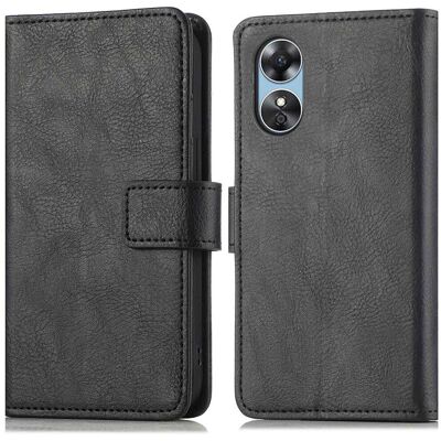 imoshion Luxuriöse Klapphülle für das Oppo A17 - Schwarz imoshion Luxuriöse Klapphülle für das Oppo A17 - Schwarz